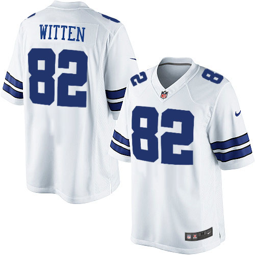 Men's Limited Jason Witten Nike Jersey White Road - #82 NFL Dallas Cowboys